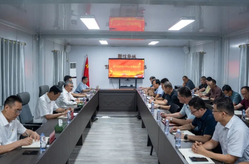 张传纲到888葡京集团线路检测调研重点项目并讲授专题党课