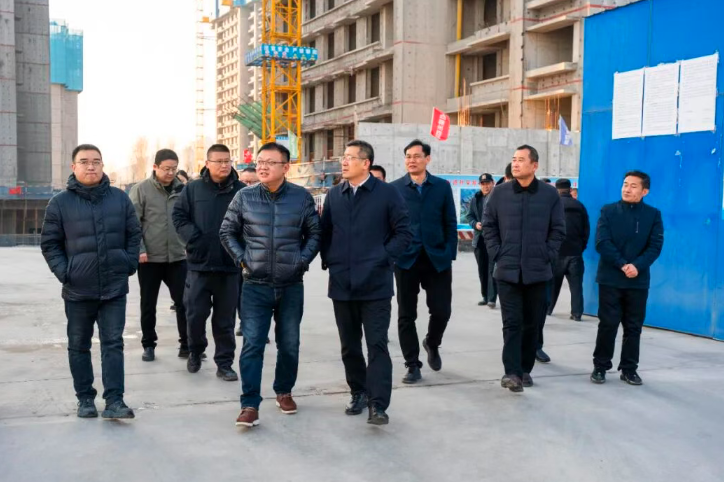 山东高速工程建设集团一行到888葡京集团线路检测调研棚户区改造项目建设工作
