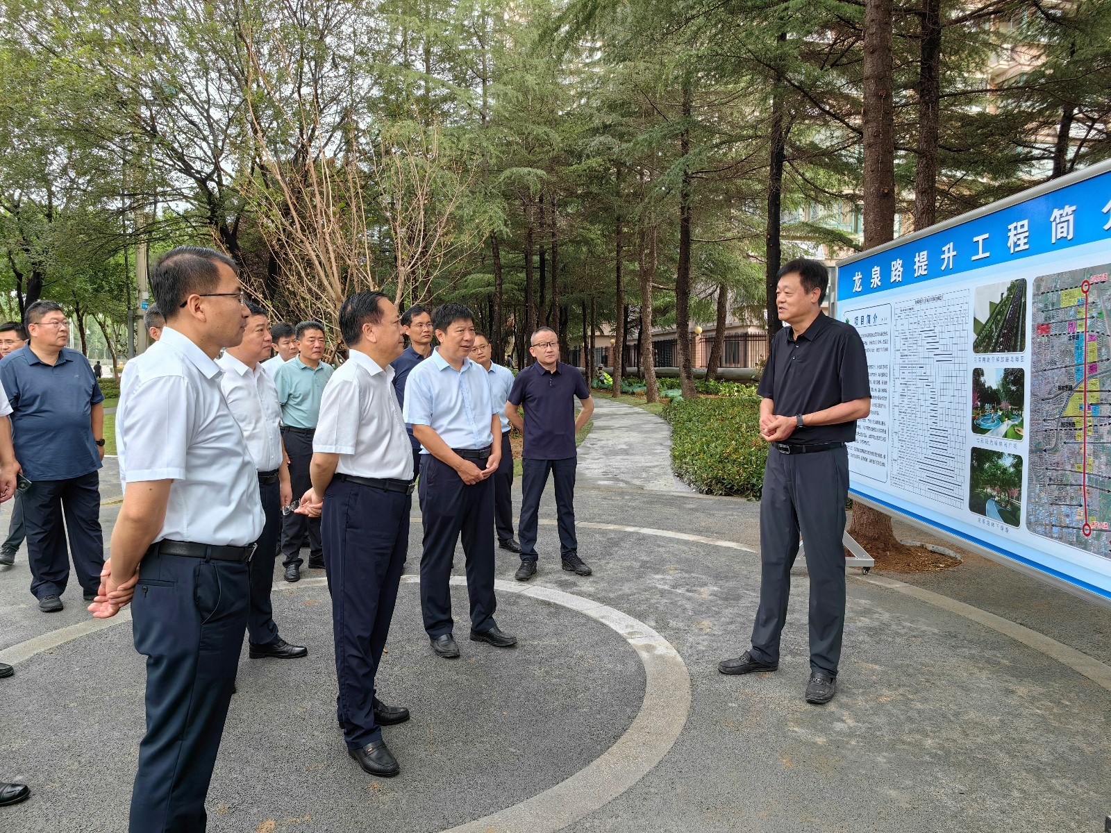 市领导王广部、周刚到888葡京集团线路检测调研重点城建项目建设情况